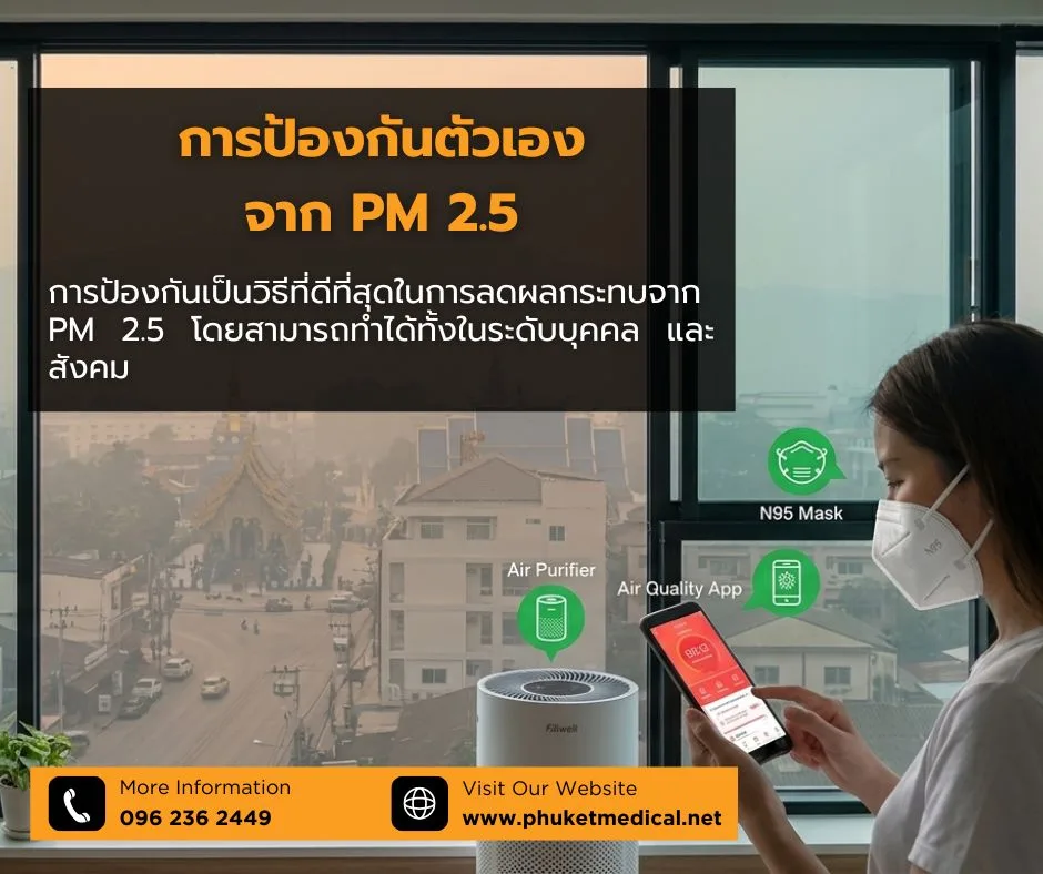การป้องกันตัวเองจาก PM 2.5