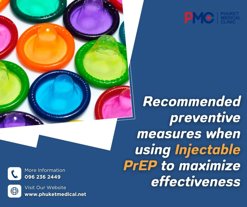 Recommended preventive measures when using Injectable PrEP to maximize effectiveness