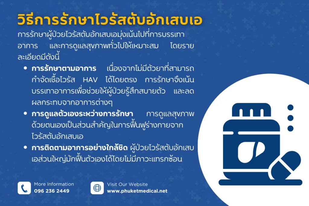 วิธีการรักษาไวรัสตับอักเสบเอ
